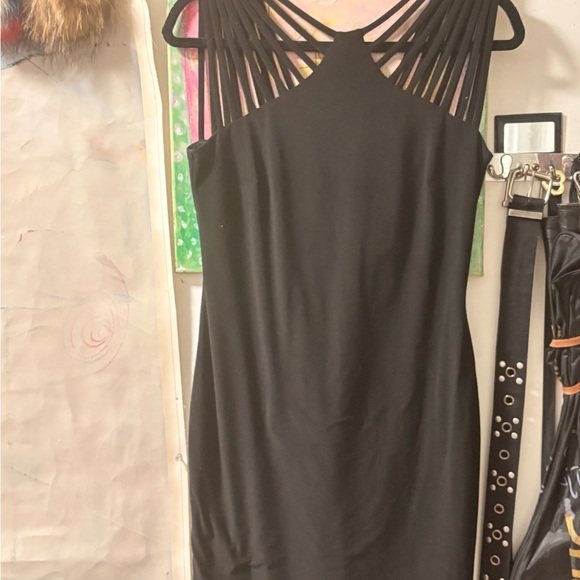 Joseph Ribkoff Black Strappy-Back Evening Dress - Picture 10 of 12